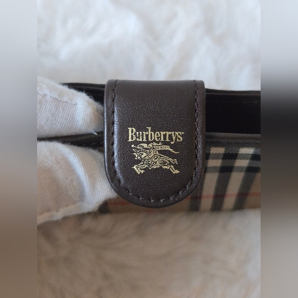 Burberry Tan and Brown Checkered Key Case - Picture 5 of 14